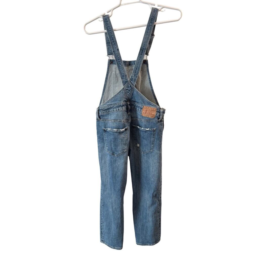 Lucky Brand Women’s Cropped Denim Overalls Size S - Picture 2 of 8